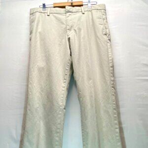 Banana Republic Emerson Chino 35x32 Men's Cream New Stone Khaki Dress Pants GUC
